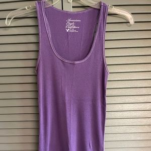 American Eagle Racerback Tank Top in Purple